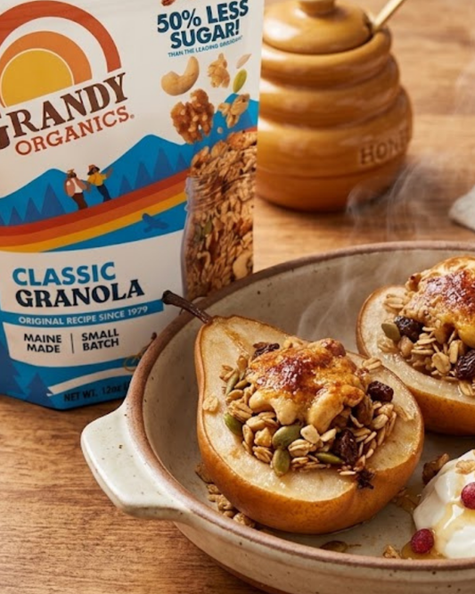 Granola Stuffed Pears