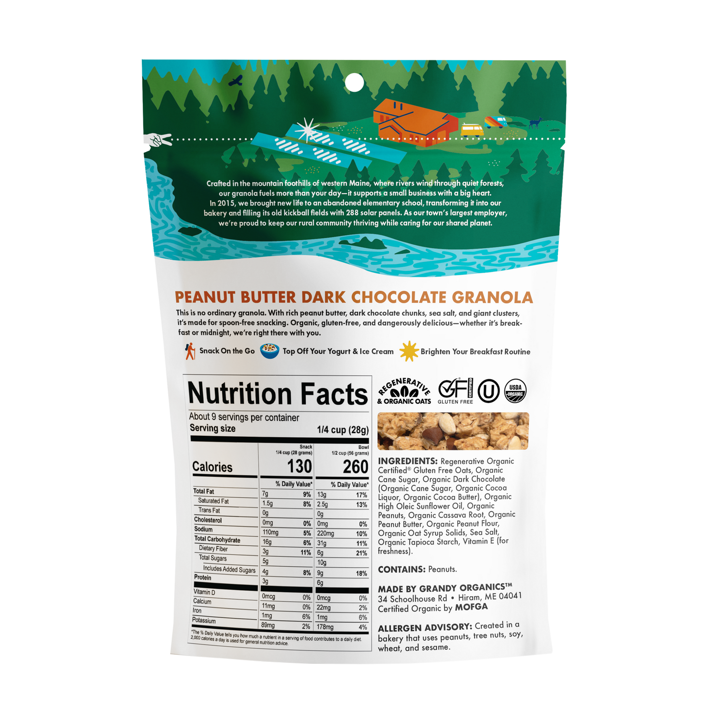 Peanut Butter Dark Chocolate Granola